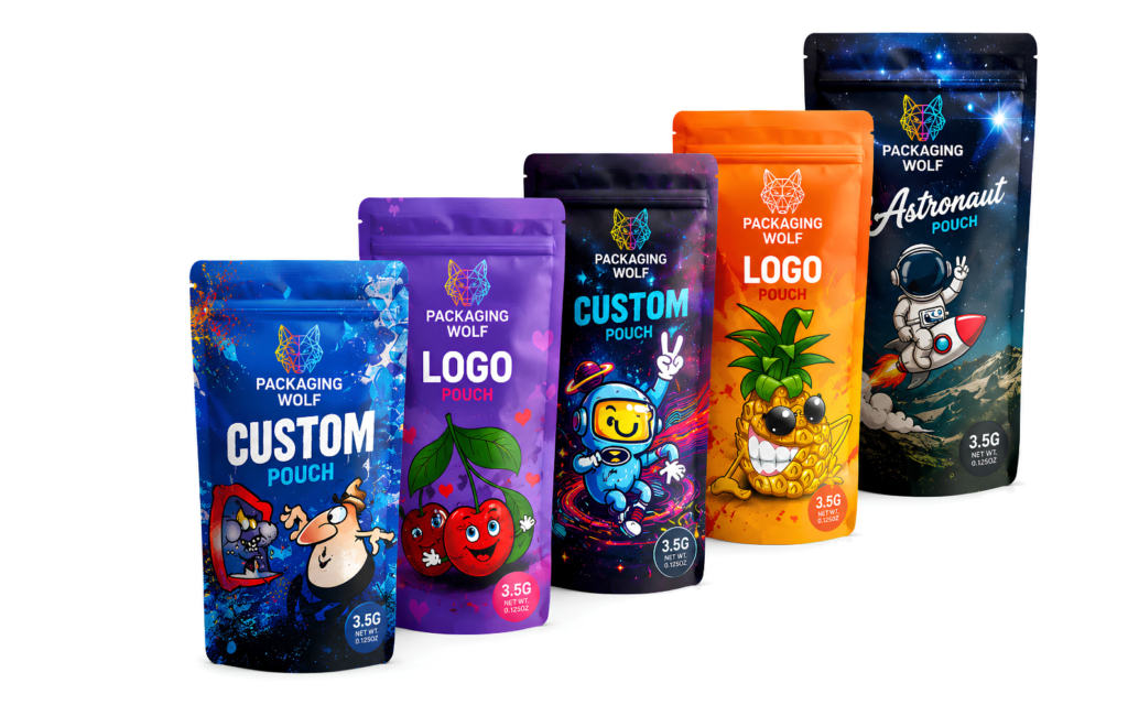 Custom Stand Up Mylar Pouches product overview