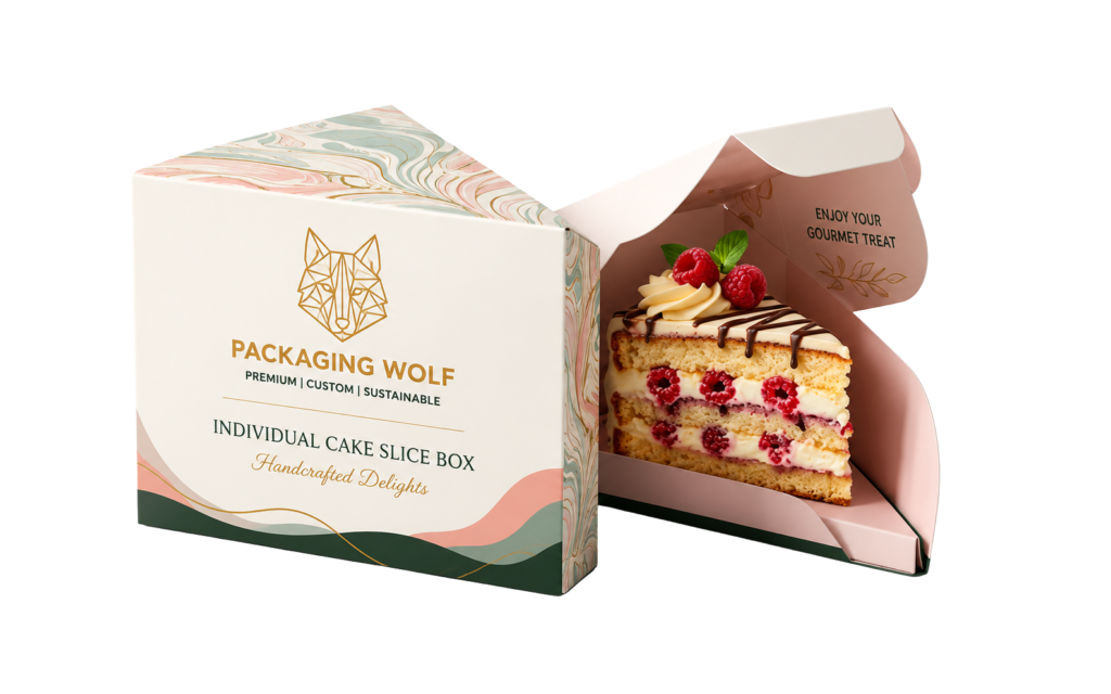 Custom Cake Slice Boxes product overview